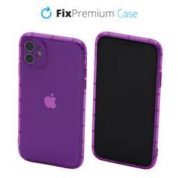FixPremium - Caz Clear pentru iPhone 11, violet