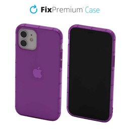 FixPremium - Caz Clear pentru iPhone 12 & 12 Pro, violet