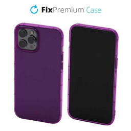 FixPremium - Caz Clear pentru iPhone 12 Pro Max, violet