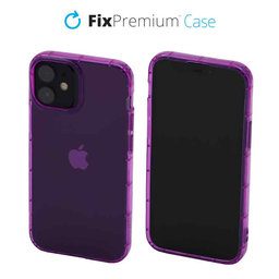 FixPremium - Caz Clear pentru iPhone 13 mini, violet