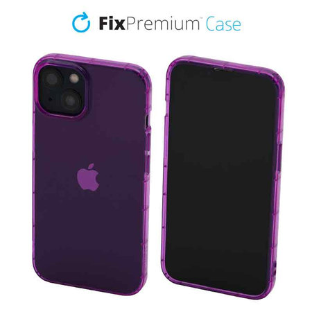 FixPremium - Caz Clear pentru iPhone 13, violet