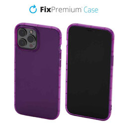 FixPremium - Caz Clear pentru iPhone 13 Pro, violet