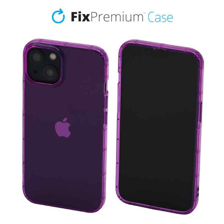 FixPremium - Caz Clear pentru iPhone 14, violet