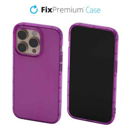 FixPremium - Caz Clear pentru iPhone 14 Pro, violet