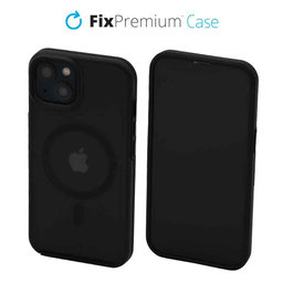 FixPremium - Caz Clear cu MagSafe pentru iPhone 13, frost black