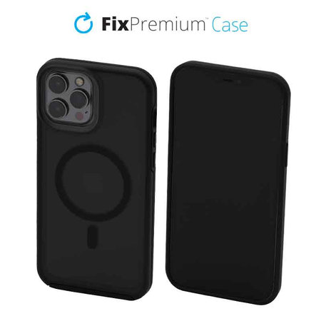 FixPremium - Caz Clear cu MagSafe pentru iPhone 13 Pro Max, frost black