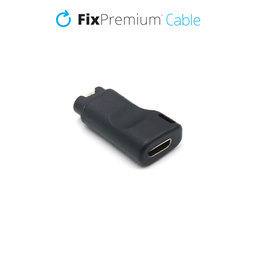 FixPremium - Reducere Micro-USB pentru Garmin Conector pentru Ceasuri, negru