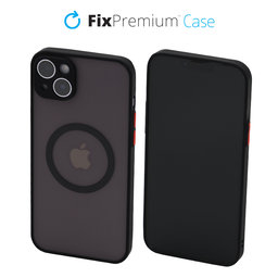 FixPremium - Caz Matte cu MagSafe pentru iPhone 14 Plus, negru