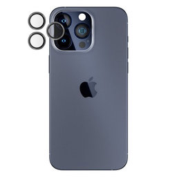 PanzerGlass - Capac de protecție a obiectivul camerei Hoops pentru iPhone 15 Pro & 15 Pro Max, transparent