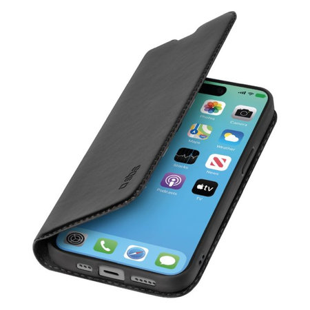 SBS - Caz Book Wallet Lite pentru iPhone 15 Pro, negru