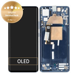 Motorola Edge 30 Fusion - Ecran LCD + Sticlă Tactilă + Ramă (Neptune Blue) - 5D68C21190 Genuine Service Pack