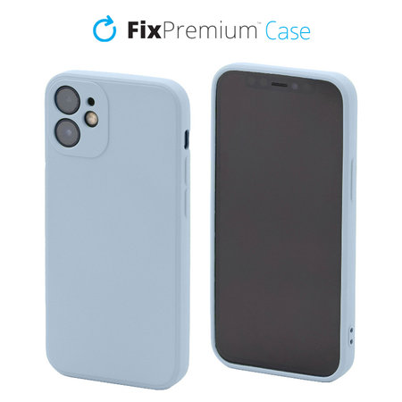 FixPremium - Silicon Caz pentru iPhone 12 mini, light blue