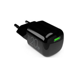 PURO - Adaptor de încărcare MiniPro USB-C, GaN, 20W, negru