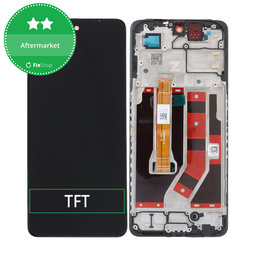 Oppo A98 - Ecran LCD + Sticlă Tactilă + Ramă (Cool Black) TFT