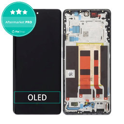 Oppo Reno 10 CPH2531 - Ecran LCD + Sticlă Tactilă + Ramă (Silvery Grey) OLED