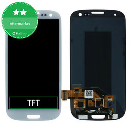 Samsung Galaxy S3 i9300  - Ecran LCD + Sticlă Tactilă (Marble White) TFT