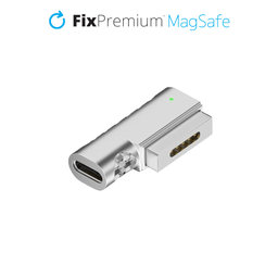 FixPremium - Reducere USB-C - MagSafe 2, strieborná