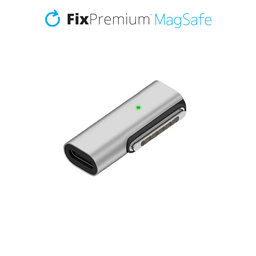 FixPremium - Reducere USB-C - MagSafe 3, strieborná