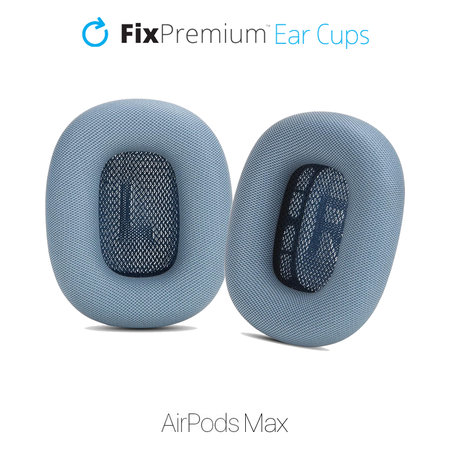 FixPremium - Căști de schimb pentru Apple AirPods Max (Eco-Leather), albastru