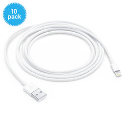 Apple - Lightning / USB Cablu (2m) - MD819ZM/A (bulk) (10 Pack)