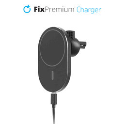 FixPremium - Incărcător de mașină cu MagSafe V2, negru