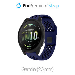 FixPremium - Curea universală din silicon pentru Garmin (20mm), albastru