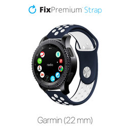 FixPremium - Curea sport din silicon pentru Garmin (22mm), albastru