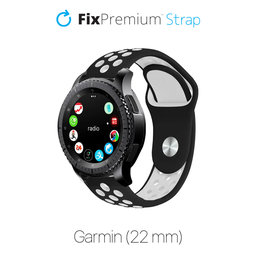 FixPremium - Curea sport din silicon pentru Garmin (22mm), negru