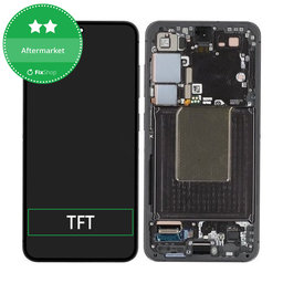 Samsung Galaxy S24 S921B - Ecran LCD + Sticlă Tactilă + Ramă (Onyx Black) TFT