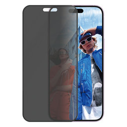 PanzerGlass - Geam Securizat UWF Privacy cu aplicatorul pentru iPhone 16 Plus, negru