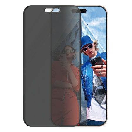 PanzerGlass - Geam Securizat UWF Privacy cu aplicatorul pentru iPhone 16 Pro Max, negru