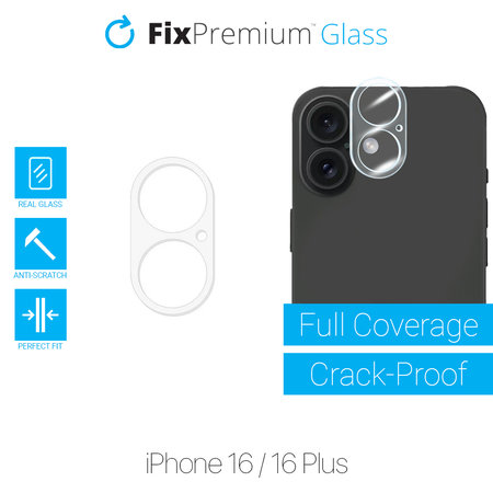 FixPremium Glass - Geam securizat a camerei din spate pentru iPhone 16 & 16 Plus