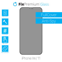 FixPremium Privacy Anti-Spy Glass - Geam securizat pentru iPhone XR & 11