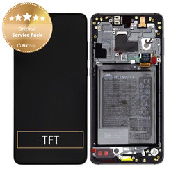 Huawei Mate 20 - Ecran LCD + Sticlă Tactilă + Ramă + Baterie (Black) - 02352ETG Genuine Service Pack