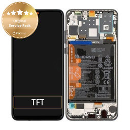 Huawei P30 Lite 2020 - Ecran LCD + Sticlă Tactilă + Ramă + Baterie (Midnight Black) - 02353FPX, 02353DQU Genuine Service Pack