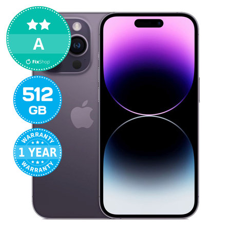 Apple iPhone 14 Pro Deep Purple 512GB A Recondiționat