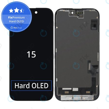 Apple iPhone 15 - Ecran LCD + Sticlă Tactilă + Ramă FixPremium Hard