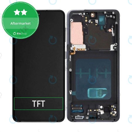 Samsung Galaxy S21 G991B - Ecran LCD + Sticlă Tactilă + Ramă (Phantom Grey) TFT