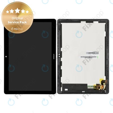 Huawei MediaPad T3 10 - Ecran LCD + Sticlă Tactilă + Ramă (Space Grey) - 02351SYF, 02351JGD, 02351JGC Genuine Service Pack