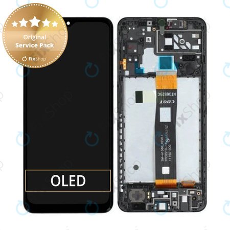 Samsung Galaxy A04S A047F - Ecran LCD + Sticlă Tactilă + Ramă (Black) - GH82-29805A, GH82-29806A Genuine Service Pack