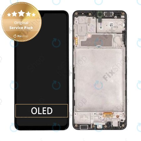 Samsung Galaxy A22 A225F - Ecran LCD + Sticlă Tactilă + Ramă (Black) - GH82-25944A Genuine Service Pack