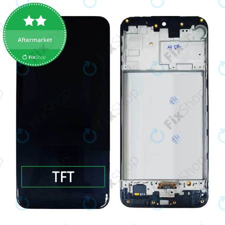 Samsung Galaxy M21 M215F - Ecran LCD + Sticlă Tactilă + Ramă (Black) TFT