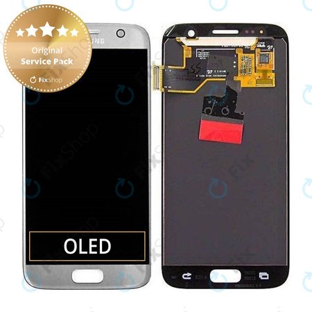 Samsung Galaxy S7 G930F - Ecran LCD + Sticlă Tactilă (Silver) - GH97-18523B, GH97-18761B, GH97-18757B Genuine Service Pack