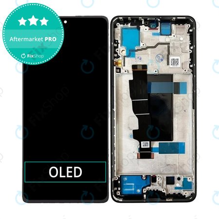 Xiaomi Redmi Note 13 Pro 5G 2312DRA50C - Ecran LCD + Sticlă Tactilă + Ramă (Midnight Black) OLED