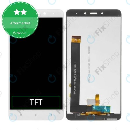 Xiaomi Redmi Note 4 (Mediatek) - Ecran LCD + Sticlă Tactilă (White) TFT