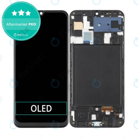 Samsung Galaxy A50 A505F - Ecran LCD + Sticlă Tactilă + Ramă (Black) OLED