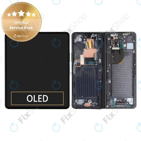 Samsung Galaxy Z Fold 5 F946B - Ecran LCD + Sticlă Tactilă + Ramă (Phantom Black) - GH82-31842A Genuine Service Pack