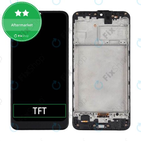 Samsung Galaxy M31 M315F - Ecran LCD + Sticlă Tactilă + Ramă (Space Black) TFT