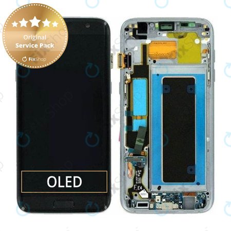 Samsung Galaxy S7 Edge G935F - Ecran LCD + Sticlă Tactilă + Ramă (Black) - GH97-18533A, GH97-18594A, GH97-18767A Genuine Service Pack