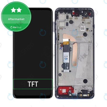 Motorola Moto G100 XT2125 - Ecran LCD + Sticlă Tactilă + Ramă (Iridescent Ocean) TFT